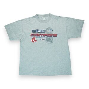Vintage‎ 2004 Lee Sport Boston Red Sox World Series Champions T Shirt Men's XL